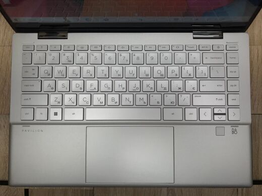 Ноутбук-трансформер HP Pavilion x360 Convertible 14m-dy2035nr / 14" (1920x1080) IPS Touch / Intel Core i7-1255U (10 (12) ядер по 3.5 - 4.7 GHz) / 16 GB DDR4 / 256 GB SSD M.2 / Intel Iris Xe Graphics / WebCam / Fingerprint