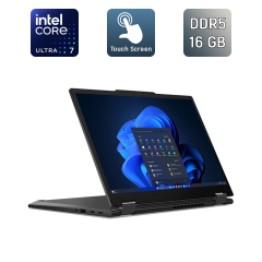 Ноутбук-трансформер Lenovo Thinkpad X13 Gen 5 / 13.3" (1920x1080) IPS Touch / Intel Core Ulta 7 155U (12 (14) ядер по 1.2 - 4.8 GHz) / 16 GB DDR5 / 512 GB SSD / Intel Graphics / WebCam
