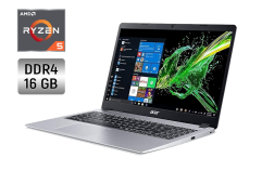 Ноутбук Acer Aspire 5 / 15.6" (1920x1080) IPS / AMD Ryzen 5 3500U (4 (8) ядра по 2.1 - 3.7 GHz) / 16 GB DDR4 / 256 GB SSD / AMD Radeon RX Vega 8 / WebCam + Беспроводная мышка