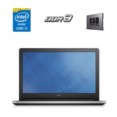 Ноутбук Б-класс Dell Inspiron 5558 / 15.6" (1366x768) TN / Intel Core i5-5200U (2 (4) ядра по 2.2 - 2.7 GHz) / 4 GB DDR3 / 120 GB SSD / Intel HD Graphics 5500 / WebCam / Без АКБ