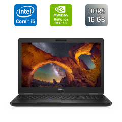 Ноутбук Б-клас Dell Latitude 5591 / 15.6" (1920x1080) IPS / Intel Core i5-8400H (4 (8) ядра по 2.5 - 4.2 GHz) / 16 GB DDR4 / 256 GB SSD / nVidia GeForce MX130, 2 GB GDDR5, 64-bit / WebCam / TouchID