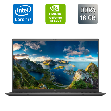 Ноутбук Б-класс Dell Vostro 5502 / 15.6" (1920x1080) IPS / Intel Core i7-1165G7 (4 (8) ядра по 2.8 - 4.7 GHz) / 16 GB DDR4 / 512 GB SSD / nVidia GeForce MX330, 2 GB GDDR5, 64-bit / WebCam / TouchID / Windows 11