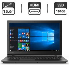 Ноутбук Б-класс Toshiba Satelilte C55 / 15.6" (1366x768) TN / Intel Core i3-4005U (2 (4) ядра по 1.7 GHz) / 4 GB DDR3 / 120 GB SSD / Intel HD Graphics 4400 / WebCam / HDMI