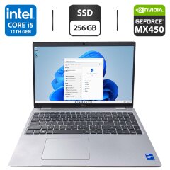 Ноутбук Dell Latitude 5521 / 15.6" (1920x1080) IPS / Intel Core i5-11500H (6 (12) ядер по 2.4 - 4.6 GHz) / 16 GB DDR4 / 256 GB SSD / nVidia GeForce MX450, 2 GB GDDR5, 64-bit / WebCam