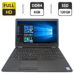 Ноутбук Dell Latitude E5570 / 15.6" (1920x1080) TN / Intel Core i5-6300U (2 (4) ядра по 2.4 GHz) / 8 GB DDR4 / 120 GB SSD / Intel HD Graphics 520 / WebCam