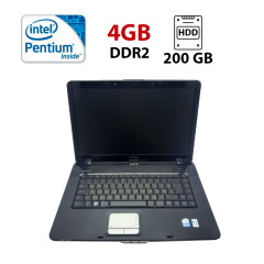 Ноутбук Dell Vostro A8600 / 15.6" (1366x768) TN / Pentium Dual Core T2410 (2 (2) ядра по 2.0 GHz) / 4 GB DDR2 / 200 GB HDD / Intel HD Craphics / WebCam