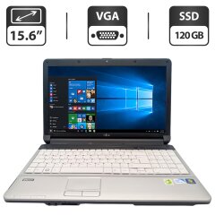 Ноутбук Fujitsu Lifebook A530 / 15" (1366x768) TN / Intel Core i3-370M (2 (4) ядра по 2.4 GHz) / 6 GB DDR3 / 120 GB SSD / Intel HD Graphics / WebCam / DVD-ROM