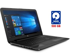 Ноутбук HP 255 G6 / 15.6" (1366x768) TN / AMD E2-9000e (2 ядра по 1.5 - 2.0 GHz) / 4 GB DDR4 / 500 GB HDD / AMD Radeon R2 Graphics / WebCam / Win 8