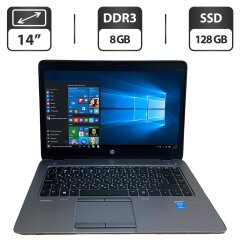 Ноутбук HP EliteBook 840 G2 / 14" (1366x768) TN / Intel Core i5-5200U (2 (4) ядра по 2.2 - 2.7 GHz) / 8 GB DDR3 / 128 GB SSD / Intel HD Graphics 5500 / WebCam / VGA