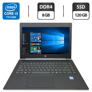 Ноутбук HP ProBook 430 G5 / 13.3" (1920x1080) IPS / Intel Core i3-7100U (2 (4) ядра по 2.4 GHz) / 8 GB DDR4 / 120 GB SSD / Intel HD Graphics 620 / WebCam