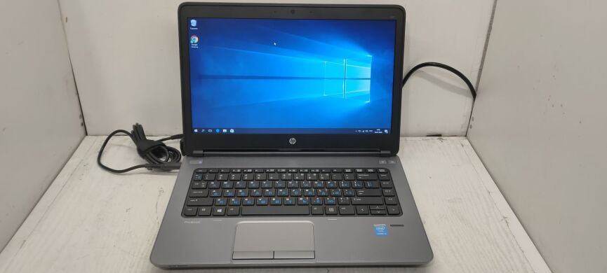 Ноутбук HP ProBook 640 G1 / 14" (1366x768) TN / Intel Core i5-4200M (2 (4) ядра по 2.5 - 3.1 GHz) / 8 GB DDR3 / 120 GB SSD / Intel HD Graphics 4600 / WebCam / АКБ не тримає