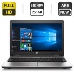 Ноутбук HP ProBook 650 G1 / 15.6" (1920x1080) TN / Intel Core i5-4310M (2 (4) ядра по 2.7 - 3.4 GHz) / 8 GB DDR3 / 256 GB SSD NEW / Intel HD Graphics 4600 / WebCam / АКБ NEW / Windows 10 Pro