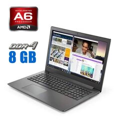 Ноутбук Lenovo IdeaPad 130-15AST / 15.6" (1366x768) TN / AMD A6-9225 (2 ядра по 2.6 - 3.1 GHz) / 8 GB DDR4 / 250 GB SSD / AMD Radeon R4 Graphics / WebCam