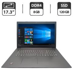 Ноутбук Lenovo IdeaPad 320-17 / 17.3" (1600x900) TN / AMD A9-9420 (2 ядра по 3.0 - 3.6 GHz) / 8 GB DDR4 / 120 GB SSD / AMD Radeon R5 Graphics / WebCam / DVD-ROM