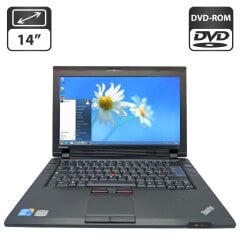 Ноутбук Lenovo ThinkPad L412 / 14" (1366x768) TN / Intel Core i3-380M (2 (4) ядра по 2.5 GHz) / 4 GB DDR3 / 250 GB HDD / Intel Graphics / WebCam / DVD-ROM / АКБ не держит