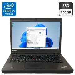 Ноутбук Lenovo ThinkPad T440p / 14" (1366x768) TN / Intel Core i5-4300M (2 (4) ядра по 2.6 - 3.3 GHz) / 8 GB DDR3 / 256 GB SSD / Intel HD Graphics 4600 / WebCam / DVD-ROM