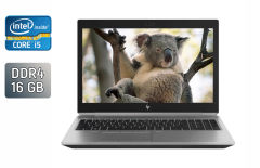 Ноутбук рабочая станция HP zBook 15 G5 / 15.6" (1920x1080) IPS / Intel Core i5-8300H (4 (8) ядра по 2.3 - 4.0 GHz) / 16 GB DDR4 / 480 GB SSD / Intel UHD Graphics 630 / WebCam / TouchID / Windows 10