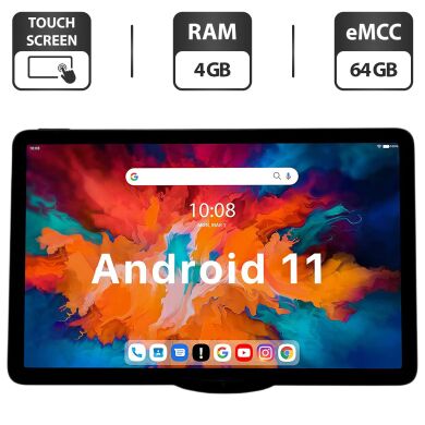 Планшет TCL Tab Pro 9198S / 10.4" (2000x1200) IPS / Qualcomm Snapdragon 480 (8 ядер по 1.8 - 2.0) / 4 GB DDR4 / 64 GB eMMC / Qualcomm Adreno 619 / WebCam / Android 11 / LTE / Чехол