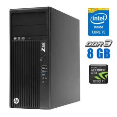 Робоча станція HP Workstation Z230 Tower / Intel Core i5-4570 (4 ядра по 3.2 - 3.6 GHz) / 16 GB DDR3 / 120 GB SSD+500 GB HDD / nVidia GeForce GTX 1050 Ti, 4 GB GDDR5, 128-bit / DVD-ROM