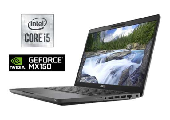 Ультрабук Б-клас Dell Latitude 5401 / 14" (1920x1080) IPS / Intel Core i5-9400H (4 (8) ядра по 2.5 - 4.3 GHz) / 16 GB DDR4 / 512 GB SSD / nVidia GeForce MX150, 2 GB GDDR5, 64-bit / WebCam / Windows 10 Ультрабук Б-клас Dell Latitude 5401 / 14" (1920x1080) IPS / Intel Core i5-9400H (4 (8) ядра по 2.5 - 4.3 GHz) / 16 GB DDR4 / 512 GB SSD / nVidia GeForce MX150, 2 GB GDDR5, 64-bit / WebCam / Windows 10