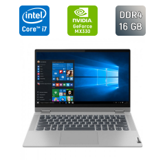 Ультрабук Б-класс Lenovo IdeaPad Flex 5 14IIL05 / 14" (1920x1080) IPS / Intel Core i7-1065G7 (4 (8) ядра по 1.3 - 3.9 GHz) / 16 GB DDR4 / 512 GB SSD / nVidia GeForce MX330, 2 GB GDDR5, 64-bit / WebCam / TouchID