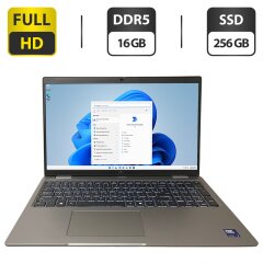 Ультрабук Dell Latitude 5550 / 15.6" (1920x1080) IPS / Intel Core Ultra 5 125U (12 (14) ядер по 1.3 - 4.3 GHz) / 16 GB DDR5 / 256 GB SSD M.2 / Intel Graphics / WebCam