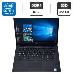 Ультрабук Dell Latitude 7480 / 14" (1920x1080) IPS / Intel Core i7-7600U (2 (4) ядра по 2.8 - 3.9 GHz) / 16 GB DDR4 / 256 GB SSD / Intel HD Graphics 620 / WebCam / Windows 10 Pro