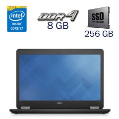 Ультрабук Dell Latitude E7470 / 14" (1366x768) TN / Intel Core i7-6600U (2 (4) ядра по 2.6 - 3.4 GHz) / 8 GB DDR4 / 256 GB SSD / Intel HD Graphics 520 / WebCam