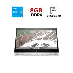 Ультрабук HP Chromebook x360 14 G1 / 14" (1920x1080) IPS Touch / Intel Core i5-8365U (4 (8) ядра по 1.6 - 4.1 GHz) / 8 GB DDR4 / 64 GB eMMC / Intel UHD Graphics 620 / WebCam / ChromeOS