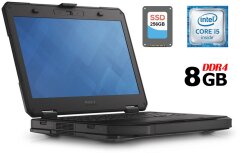 Защищенный ноутбук Dell Latitude 5414 Rugged / 14" (1366x768) TN / Intel Core i5-6300U (2 (4) ядра по 2.4 - 3.0 GHz) / 8 GB DDR4 / 256 GB SSD / Intel HD Graphics 520 / WebCam