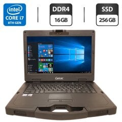 Защищенный ноутбук Getac S410 G2 / 14" (1920x1080) IPS / Intel Core i7-8550U (4 (8) ядра по 1.8 - 4.0 GHz) / 16 GB DDR4 / 256 GB SSD / Intel UHD Graphics 620 / WebCam