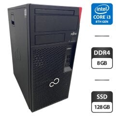 Комп'ютер Fujitsu Esprimo P558 E85 Tower / Intel Core i3-8100 (4 ядер по 3.6 GHz) / 8 GB DDR4 / 128 GB SSD / Intel UHD Graphics 630