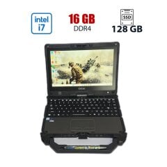 Захищений нетбук Б-клас Getac 2 in1 V110 G3 / 11.6" (1920x1080) IPS / Intel Core i7-6500U (2 (4) ядер по 2.50 - 3.1 GHz) / 16 GB DDR4 / 128 GB SSD / Intel HD Graphics 520 / WebCam