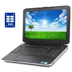 Ноутбук Б-класс Dell Latitude E5530 / 15.6" (1366x768) TN / Intel Core i3-3110M (2 (4) ядра по 2.4 GHz) / 8 GB DDR3 / 128 GB SSD / Intel HD Graphics 4000 / DVD-ROM / Win 10