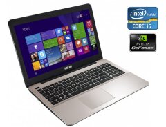 Игровой ноутбук Asus X555L / 15.6" (1366x768) TN / Intel Core i5-5200U (2 (4) ядра по 2.2 - 2.7 GHz) / 8 GB DDR3 / 250 GB SSD / nVidia GeForce 940M, 2 GB DDR3, 64-bit / WebCam / DVD-ROM / Win 10 Home