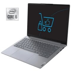 Ультрабук Б-клас Lenovo ThinkBook 14IIL / 14" (1920x1080) IPS / Intel Core i5-1035G1 (4 (8) ядра по 1.0 - 3.6 GHz) / 8 GB DDR4 / 128 GB SSD / Intel UHD Graphics / WebCam / Win 11 Pro