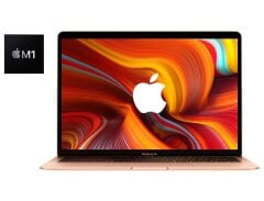 Ультрабук Б-клас Apple MacBook Air 13 2020 A2337 Gold / 13.3" (2560x1600) IPS / Apple M1 (8 ядер по 2.1 - 3.2 GHz) / 8 GB DDR3 / 256 GB SSD / Apple M1 Graphics / WebCam / MacOS