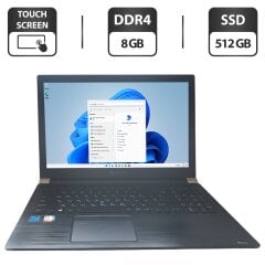 Ультрабук Б-класс Toshiba Dynabook Tecra A50-J / 15.6" (1920x1080) IPS Touch / Intel Core i7-1165G7 (4 (8) ядер по 4.7 GHz) / 8 GB DDR4 / 512 GB SSD / Intel Iris Xe Graphics / WebCam