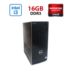 ПК Dell Inspirion 3650 / Intel Core i3-6100 (2 (4) ядра по 3.7 GHz) / 16 GB DDR3 / 512 GB SSD / AMD Radeon RX 550, 2 GB GDDR5, 64-bit / Wi-Fi+Bluetooth / DVD / Win 10 Home Lic
