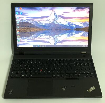 Мобільна робоча станція Б-клас Lenovo ThinkPad W540 / 15.6" (1920x1080) TN / Intel Core i7-4710MQ (4 (8) ядра по 2.5 - 3.5 GHz) / 8 GB DDR3 / 256 GB SSD / nVidia Quadro K1100M, 2 GB GDDR5, 128-bit / WebCam / DVD-ROM / Win 10 Pro