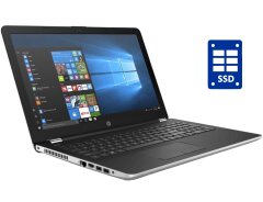 Ноутбук HP 15-bs033cl / 15.6" (1366x768) TN Touch / Intel Core i3-7100U (2 (4) ядра по 2.4) / 8 GB DDR4 / 240 GB SSD / Intel HD Graphics 620 / WebCam / Win 10 Pro
