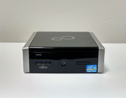 Неттоп Fujitsu Esprimo Q900 Mini PC / Intel Core i5-2520M (2 (4) ядра по 2.5 - 3.2 GHz) / 4 GB DDR3 / 120 GB SSD / DVD-RW