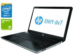 Игровой ноутбук HP Envy dv7 / 17.3" (1920x1080) TN / Intel Core i7-3630QM (4 (8) ядра по 2.4 - 3.4 GHz) / 8 GB DDR3 / 240 GB SSD / nVidia GeFroce GT 630, 2 GB DDR3, 64-bit / WebCam / DVD-ROM