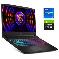 Ігровий ноутбук MSI Katana 15 B12VGK / 15.6" (1920x1080) IPS / Intel Core i7-12650H (10 (16) ядер по 3.5 - 4.7 GHz) / 16 GB DDR5 / 512 GB SSD NVMe / nVidia GeForce RTX 4070, 8 GB GDDR6, 128-bit / WebCam