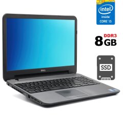 Ноутбук Dell Latitude 3540 / 15.6" (1366x768) TN / Intel Core i5-4210U (2 (4) ядра по 1.7 - 2.7 GHz) / 8 GB DDR3 / 120 GB SSD / Intel HD Graphics 4400 / WebCam / DVD-RW 