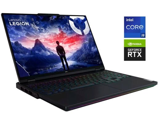Игровой ноутбук Lenovo Legion 5 16IRX9 / 16" (2560x1600) IPS / Intel Core i7-14700HX (20 (28) ядра по 1.5 - 5.5 GHz) / 16 GB DDR5 / 480 GB SSD / nVidia GeForce RTX 4070, 8 GB GDDR6, 128-bit / WebCam