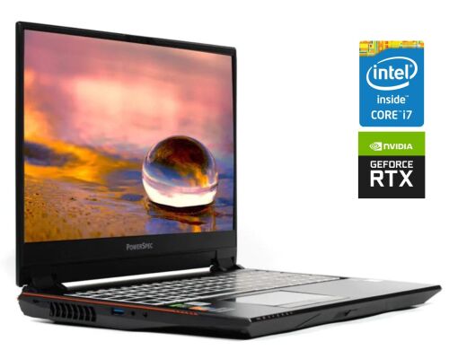Игровой ноутбук PowerSpec 1720 / 17.3" (1920x1080) IPS / Intel Core i7-8750H (6 (12) ядер по 2.2 - 4.1 GHz) / 16 GB DDR4 / 512 GB SSD / nVidia GeForce RTX 2070, 8 GB GDDR6, 256-bit / WebCam 