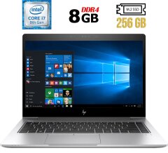 Ультрабук Б-класс HP EliteBook 840 G5 / 14" (1920x1080) IPS Touch / Intel Core i7-8650U (4 (8) ядра по 1.9 - 4.2 GHz) / 8 GB DDR4 / 256 GB SSD M.2 / Intel UHD Graphics 620 / WebCam / HDMI