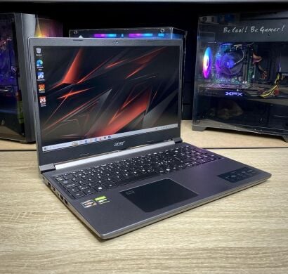 Ігровий ноутбук Acer Aspire 7 A715 / 15.6" (1920x1080) IPS / AMD Ryzen 5 5500U (6 (12) ядер по 2.1 - 4.0 GHz) / 8 GB DDR4 / 512 GB SSD / nVidia GeForce GTX 1650, 4 GB GDDR5, 128-bit / WebCam