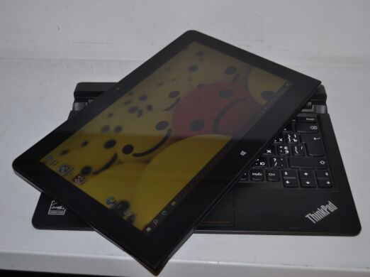 Ноутбук-трансформер Б-клас Lenovo ThinkPad Helix 20CH / 11.6" (1920x1080) TN Touch / Intel Core M-5Y10 (2 (4) ядра по 0.8 - 2.0 GHz) / 8 GB DDR3 / 256 GB SSD / Intel HD Graphics 5300 / WebCam / LTE / Windows 10 Pro + Клавіатура